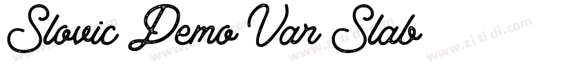 Slovic_Demo_Var Slab字体转换